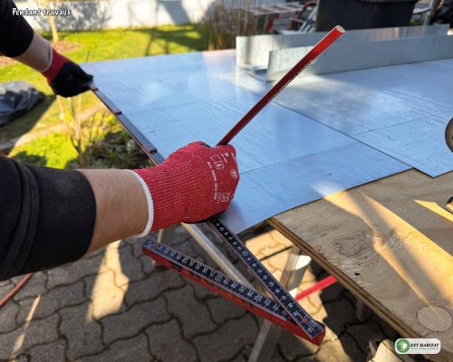 Réalisation d'un abergement de cheminée